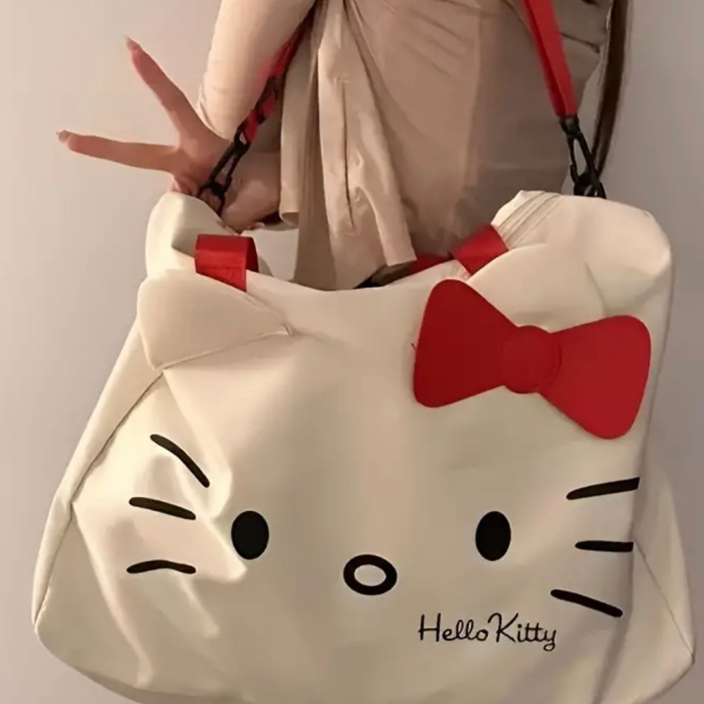 Hello Kitty Bag for Gym Travel School Duffel Tote